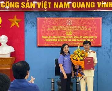 Các buổi lễ công bố và trao quyết định bổ nhiệm chức vụ Viện trưởng Viện...